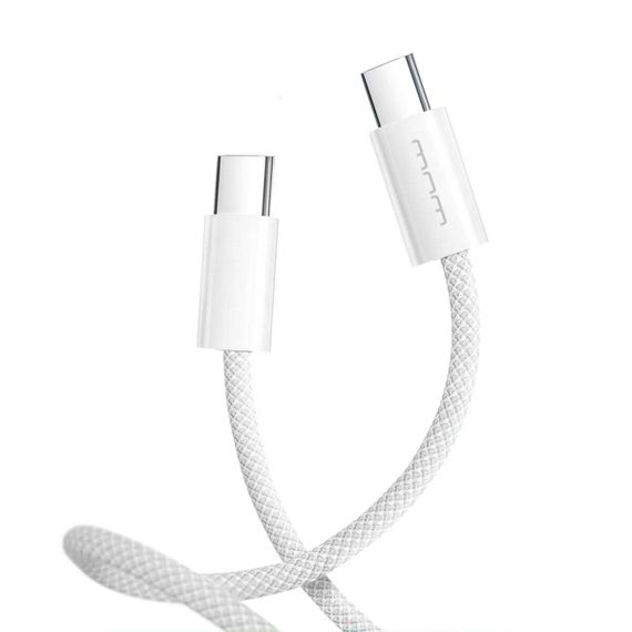 Кабель WUW-X200 Type-C to Type-C PD 60W white | Зображення 1