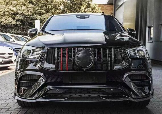 Карбоновые Накладки на Передний Бампер (GLE63 AMG) для Mercedes GLE coupe C292 2015-2019 гг | Зображення 3