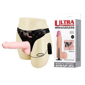 Страпон - Ultra Passionate Harness Vibrating, 16.5 см Sex Aura