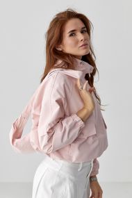Жіноча вітровка у комплекті з бананкою - пудра цвет, ONE SIZE (є розміри)