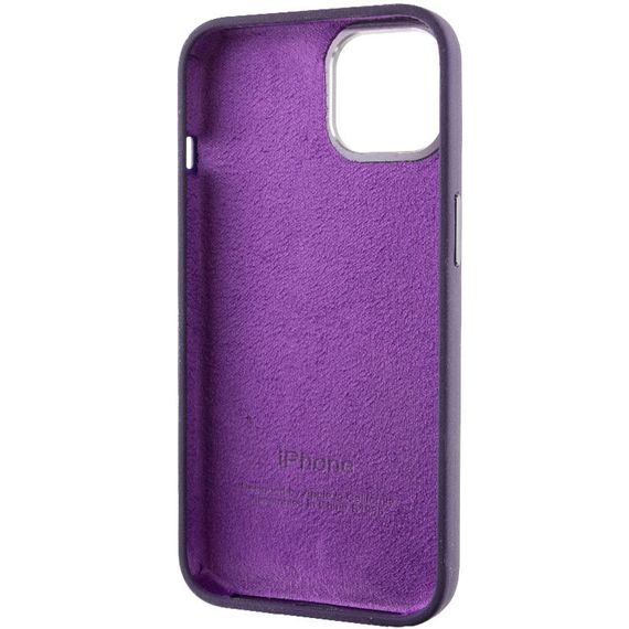 Чохол Silicone Case Metal Buttons (AA) для Apple iPhone 12 Pro Max (6.7") Силікон, Фіолетовий/Elderberry | Зображення 4