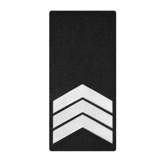 Погон Camotec НПУ Сержант (5*10) Чорний/Рефлект (9237)