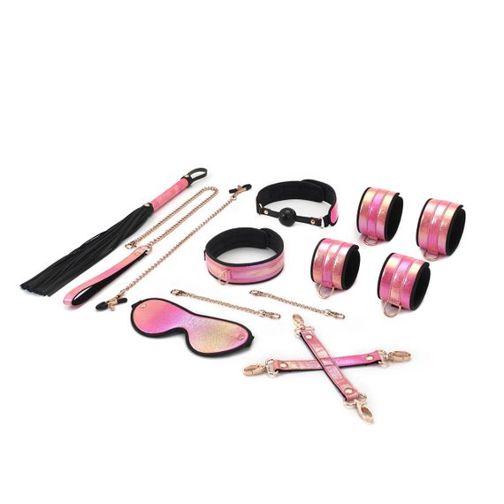 БДСМ-набор Liebe Seele Vivid Sakura 8 Pieces Set, 8 аксессуаров, экокожа на бархатной основе sexstyle