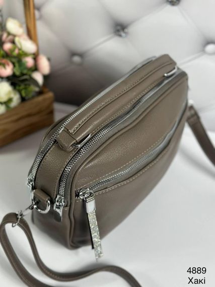 Сумка клатч кросс-боди женская Хаки | Зображення 2