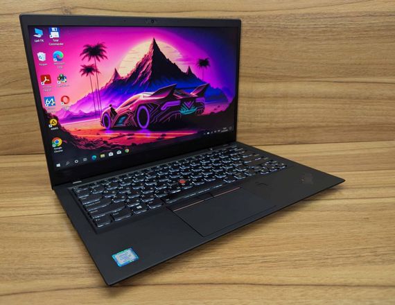 Ультрабук Lenovo ThinkPad x1 Carbon 6th / 14" (1920x1080) IPS Touch / Intel Core i7-8650U (4 (8) ядра по 1.9 - 4.2 GHz) / 16 GB DDR4 / 512 GB SSD / Intel UHD Graphics 620 / Fingerprint / WebCam / Windows 10 б/у + Подарок Беспроводная мышь / USB | Зображення 3