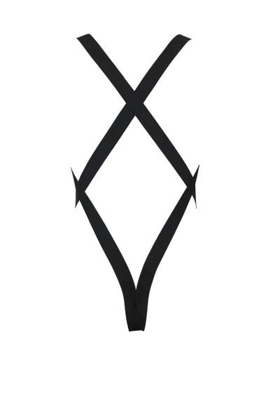 Чоловіче сітчасте боді Passion 040 LEON XXL/XXXL Black, сітка, резинки sexstyle | Зображення 3