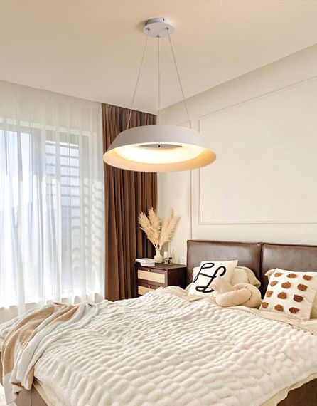 Люстра світлодіодна підвісна LED світильник для квартири на стелю лед з пультом 27577 Білий 25-90х50х50 см. | Зображення 2