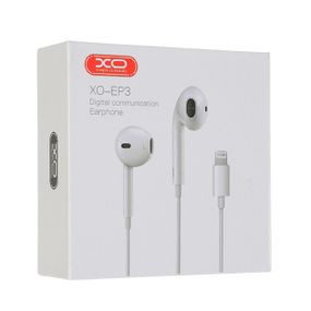 Гарнітура XO EP3 Lightning білого кольору з вбудованим мікрофоном для iPhone (MAW-40198_479)