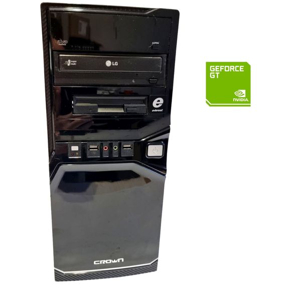 ПК Б-клас Crown Tower / AMD Athlon II X2 240 (2 ядра по 2.8 GHz) / 8 GB DDR3 / 250 GB HDD / nVidia GeForce GT 440, 1 GB DDR3, 128-bit / 300W / DVD-RW б/в
