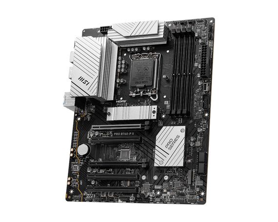 Материнcкая плата MSI PRO B760-P II s1700 B760 4xDDR5 M.2 HDMI DP ATX 911-7E29-009 | Зображення 2