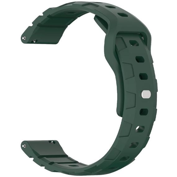 Силіконовий ремінець Defense для Smart Watch 20mm Pine green | Зображення 1