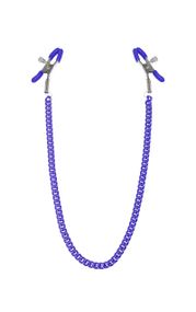 Затискачі для сосків з ланцюжком Feral Feelings - Nipple clamps Classic, фіолетовий Sex Aura
