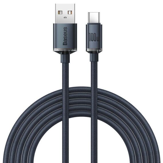Дата кабель Baseus Crystal Shine Series USB to Type-C 100W (2m) (CAJY00050)