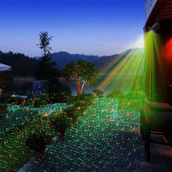 Лазерный звездный уличный проектор Star Shower Laser Light Projector | Зображення 8