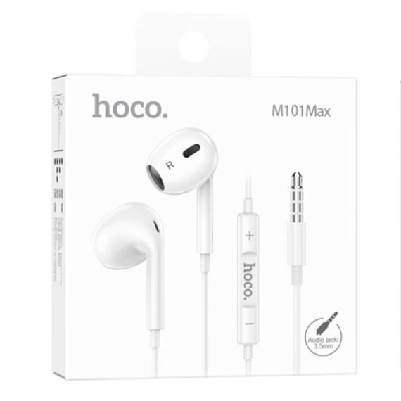 Стерео навушники Hoco M101 Max (3.5mm/1.2m) White | Зображення 3
