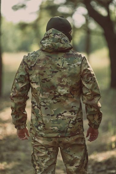 Штани зимові Soft Shell утеплювач фліс колір мультикам | Зображення 2