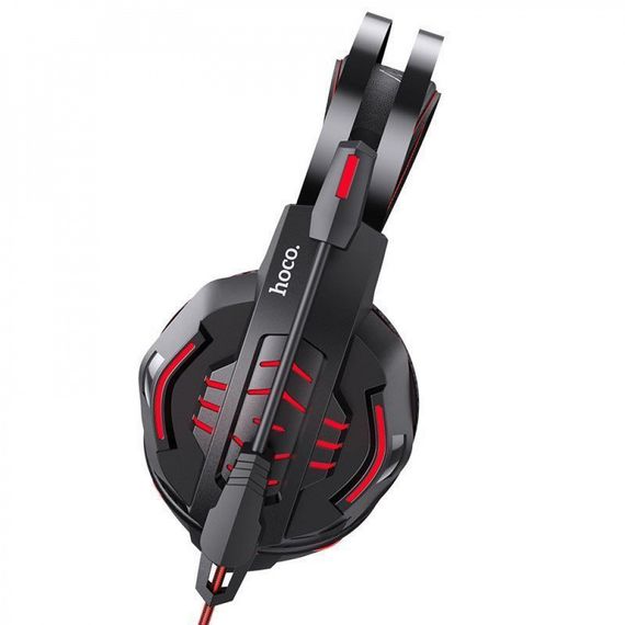 Наушники Hoco W102 Cool Tour Gaming, игровые ведущие наушники с подсветкой, геймерские наушники, 2 | Зображення 3