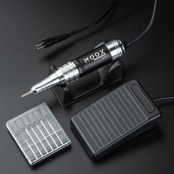 Синий фрезер Moox X804 55тис. об/мин, 80W для маникюра и педикюра | Зображення 4