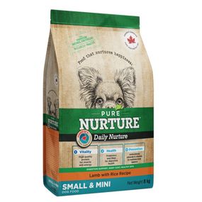 Сухой корм с ягненком для собак малых пород Pure Nurture Daily Nurture Dog Small & Mini Sensitive, 8 кг