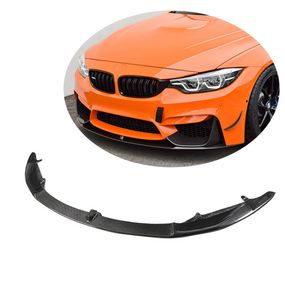Накладка на передній бампер Lip V6 (для F82/F83, Карбон) для BMW 4 серія F-32 2012-2020 рр