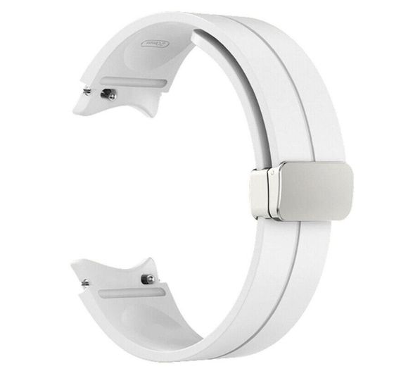 Ремінець Primolux Magnetic Silicone для годинника Samsung Galaxy Watch 4 / Watch 5 / Watch 5 Pro - White S/M | Зображення 1