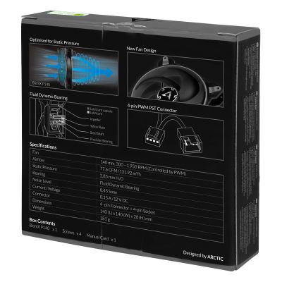 Кулер до корпусу Arctic BioniX P140 Grey (ACFAN00159A) (ACFAN00159A) | Зображення 6