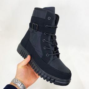 Ботинки кожаные женские рифленая подошва 40р 26см, Зимние бурки женские теплые полуботинки VX-78