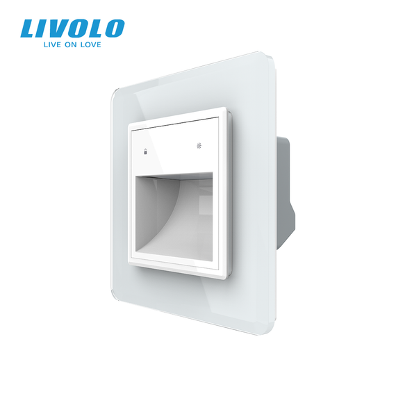 Світильник для сходів LIVOLO, білий, 2.5D скляна рамка, регулювання яскравості та кольору світла