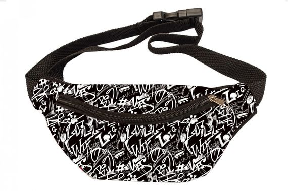 Сумка поясна бананка 4Profi з принтом  "(мод. 22011) оксф. 008" з одним відділенням