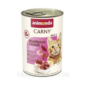 Корм влажный Carny Adult Multi Meat Cocktail для взрослых котов мультим десный коктейль 400 г
