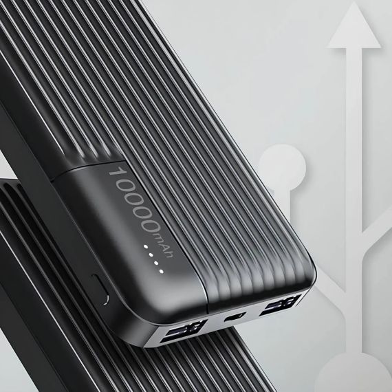 Внешний акумулятор PowerBank 10000mAh, LENYES PX161 / Портативный аккумулятор / Повербанк для телефона / УМБ | Зображення 6