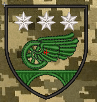 Шеврон 26 ОБР ДССТ (пиксель)