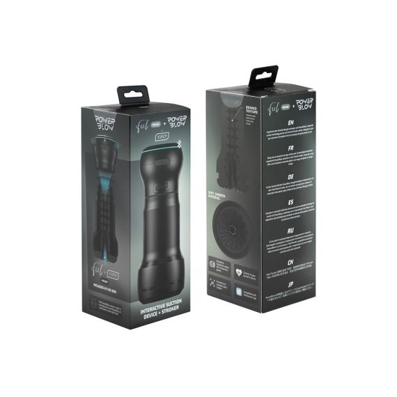 Мастурбатор Kiiroo Feel Pocket з всмоктувальною інтерактивною насадкою PowerBlow Combo Set Sex Aura | Зображення 4