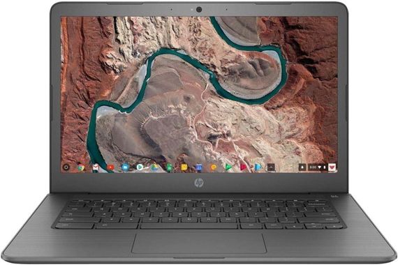 Ультрабук HP Chromebook 14 / 14" (1366x768) TN / Intel Celeron N3350 (2 ядра по 1.1 - 2.4 GHz) / 2 GB DDR3 / 32 GB SSD / Intel HD Graphics 500 / WebCam / ChromeOS б/у | Зображення 1