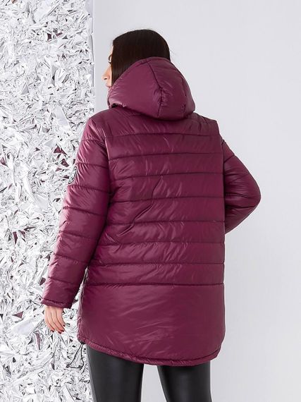 Елегантна жіноча парка, арт. 300, вишня | Зображення 5