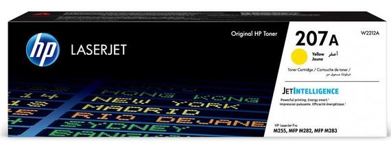 Картридж HP 207A CLJ M282/M283, M255dw/M255nw Yellow (1250 стр) (W2212A)