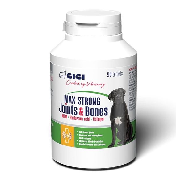 Витамины для суставов у собак GiGi Max Strong Joints & Bones 90 табл