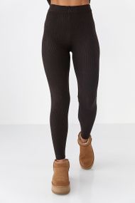 Жіночі трикотажні лосини - коричневий цвет, ONE SIZE (є розміри)