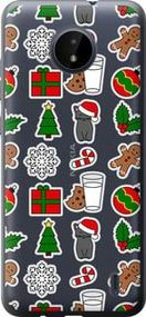 Чохол на Nokia C20 Новорічний 16 із силікону FCh_012830
