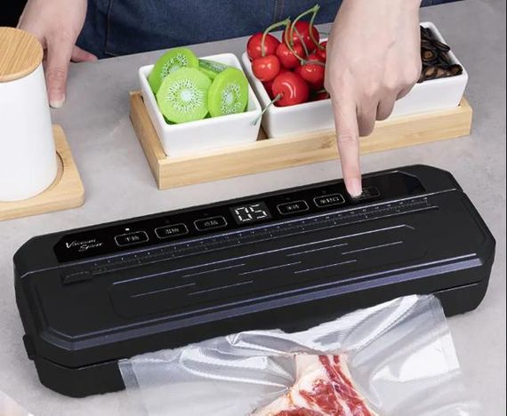 Вакуумный упаковщик универсальный Food Vaccum Sealer 65 kPa 6 режимов