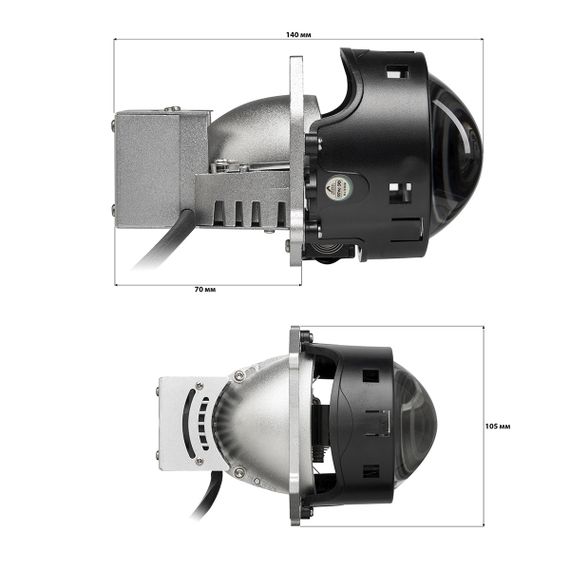 Комплект світлодіодних лінз Kamiso (Aozoom) ALPD23-02 Truck Bi-LED 24V 48/58W | Зображення 3