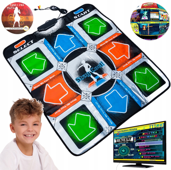 Танцевальный коврик usb для ПК компьютера PC Dance mat  Dance Pad улучшенный с CD | Зображення 2