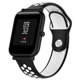 Спортивный ремешок Primo Perfor Sport для часов Xiaomi Amazfit Bip/Bip Lite/Amazfit Bip GTS - Black&White