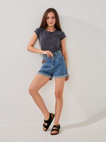Футболка з принтом жіноча GENUA 26414 L Антрацит shop (2000999569975)