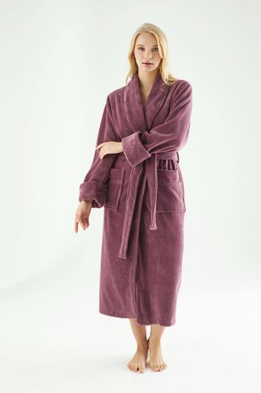 Жіночий халат Nusa 6895, фуксія 2XL