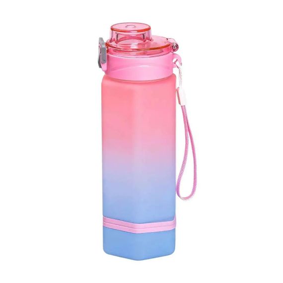 Пляшка для води Keep Going 650 мл з наклейками рожева HP-14-47P | Зображення 3