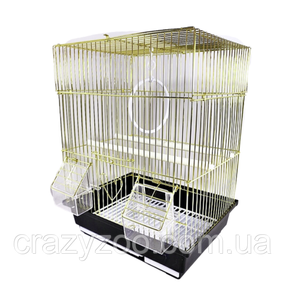 Клітка для птахів ZK A105 Gold коричнева 30х23х39 см