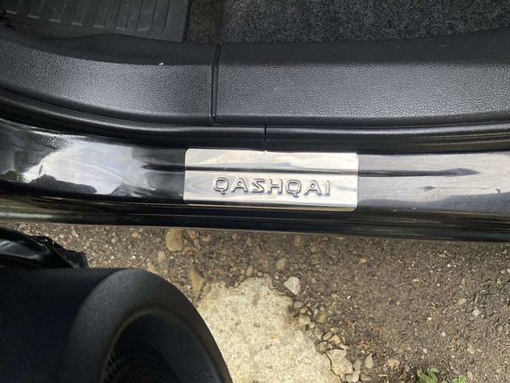 Накладки на пороги (Omsa, 4 шт, нерж.) для Nissan Qashqai 2007-2010 рр | Зображення 8