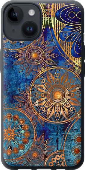 Чехол на iPhone 14 Золотой узор "678u-2648-17620"