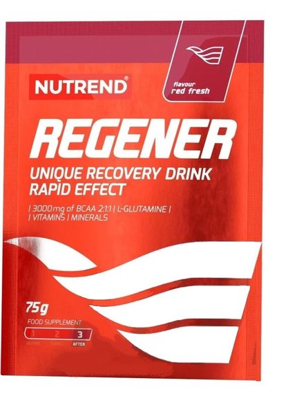 Комплекс до тренировки Nutrend Regener 75 g /1 servings/ Red Fresh